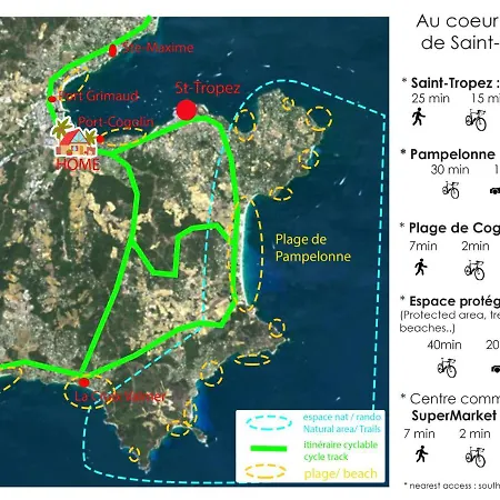 Mezzanine Entier A 5min De La Et De St Tropez Apartamento *